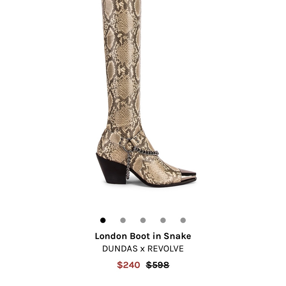Snakeskin super cool over the knee. It’s a shame to not be worn!! - Picture 2 of 3
